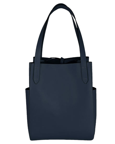 GAEL TOTE BAG in Navy Suede – Kendall Conrad