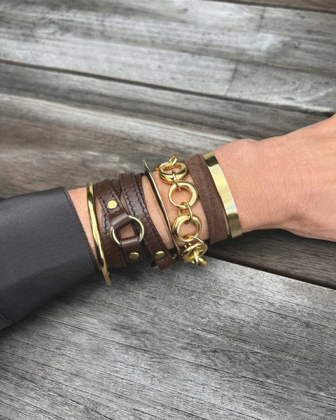 PACHA WRIST WRAP in Black Napa – Kendall Conrad