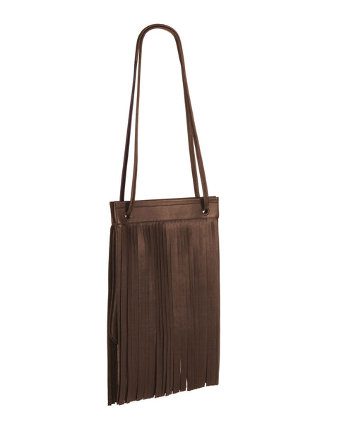 GIRONA FRANJA FRINGE BAG in Umber Napa – Kendall Conrad