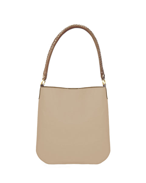 PRADA Cleo Beige Leather Shoulder Bag