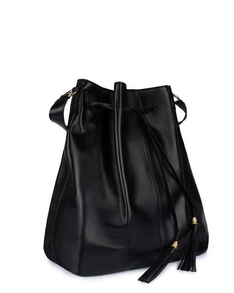 L'AVENTURA LARGE BUCKET BAG in Black Napa – Kendall Conrad