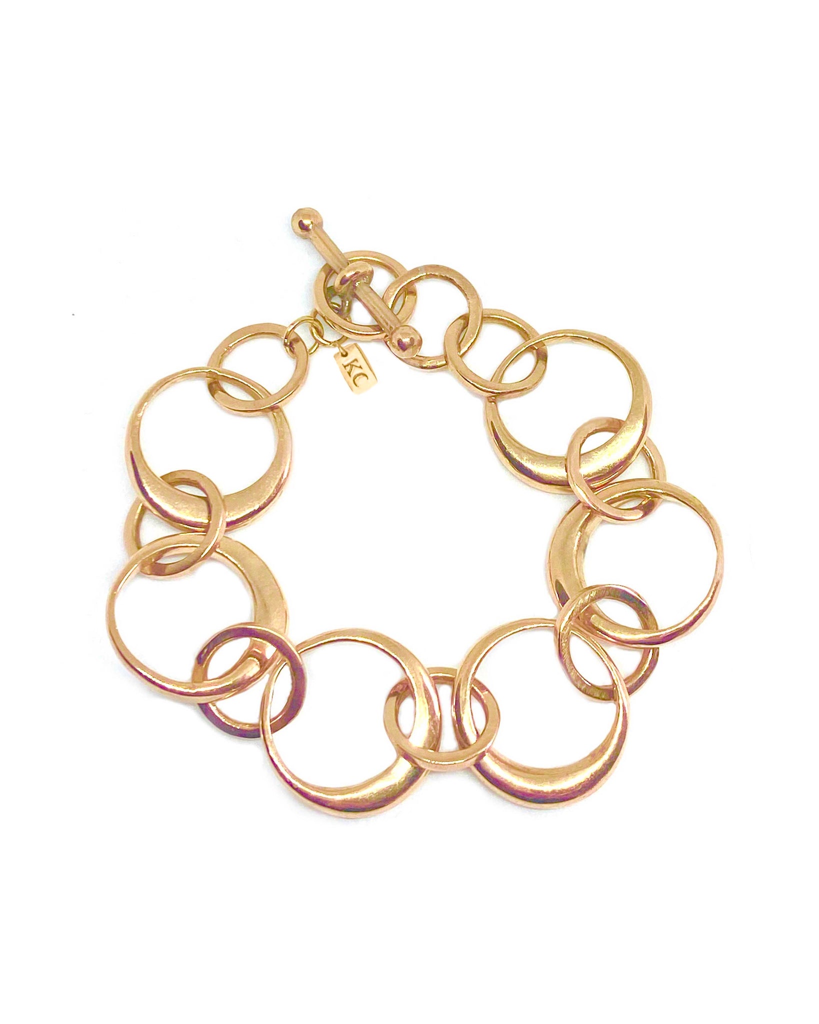 THIN ROUNDED RING CHAIN BRACELET – Kendall Conrad