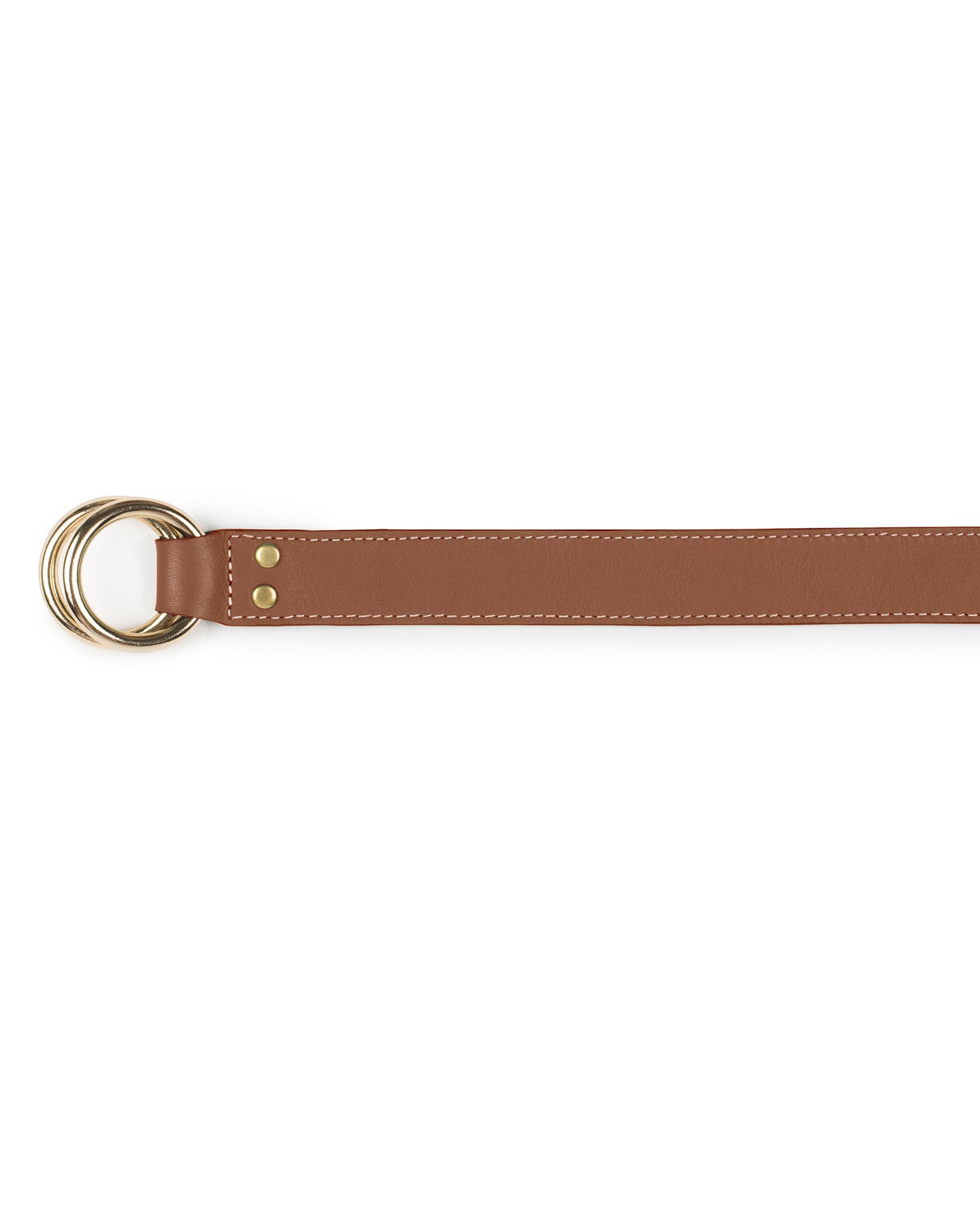 DOUBLE RING BELT in Sienna Napa – Kendall Conrad