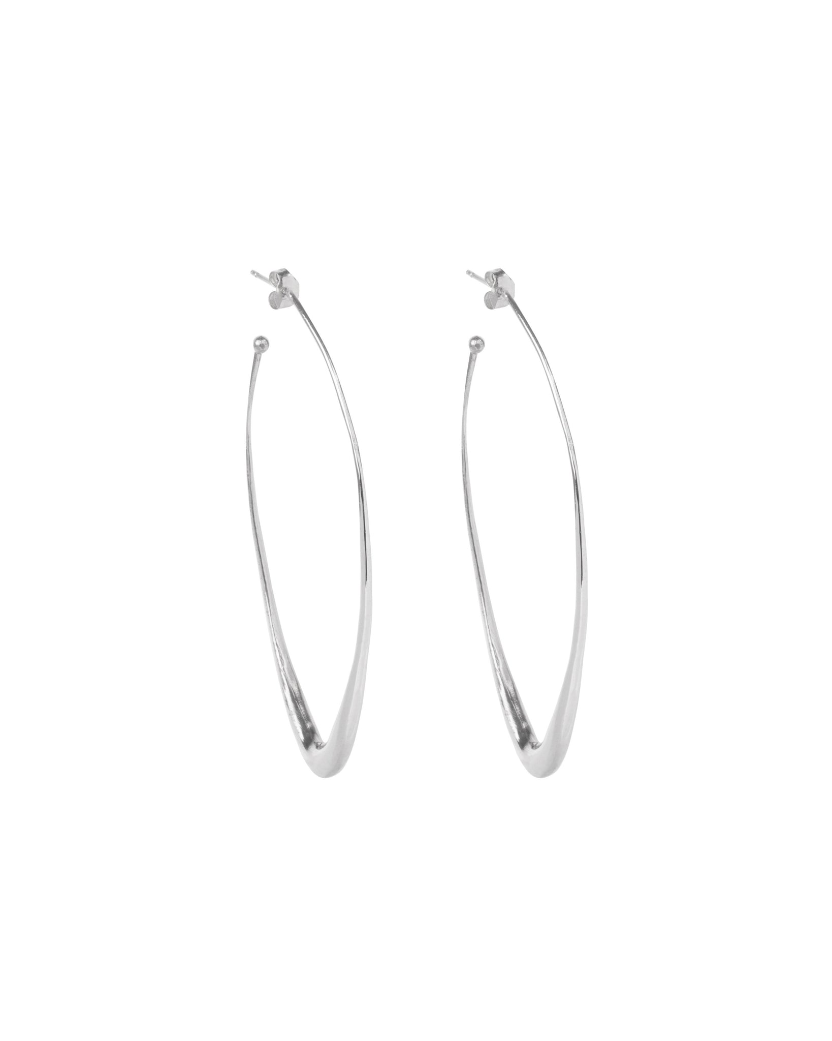 THICK ROUNDED HOOP EARRINGS – Kendall Conrad