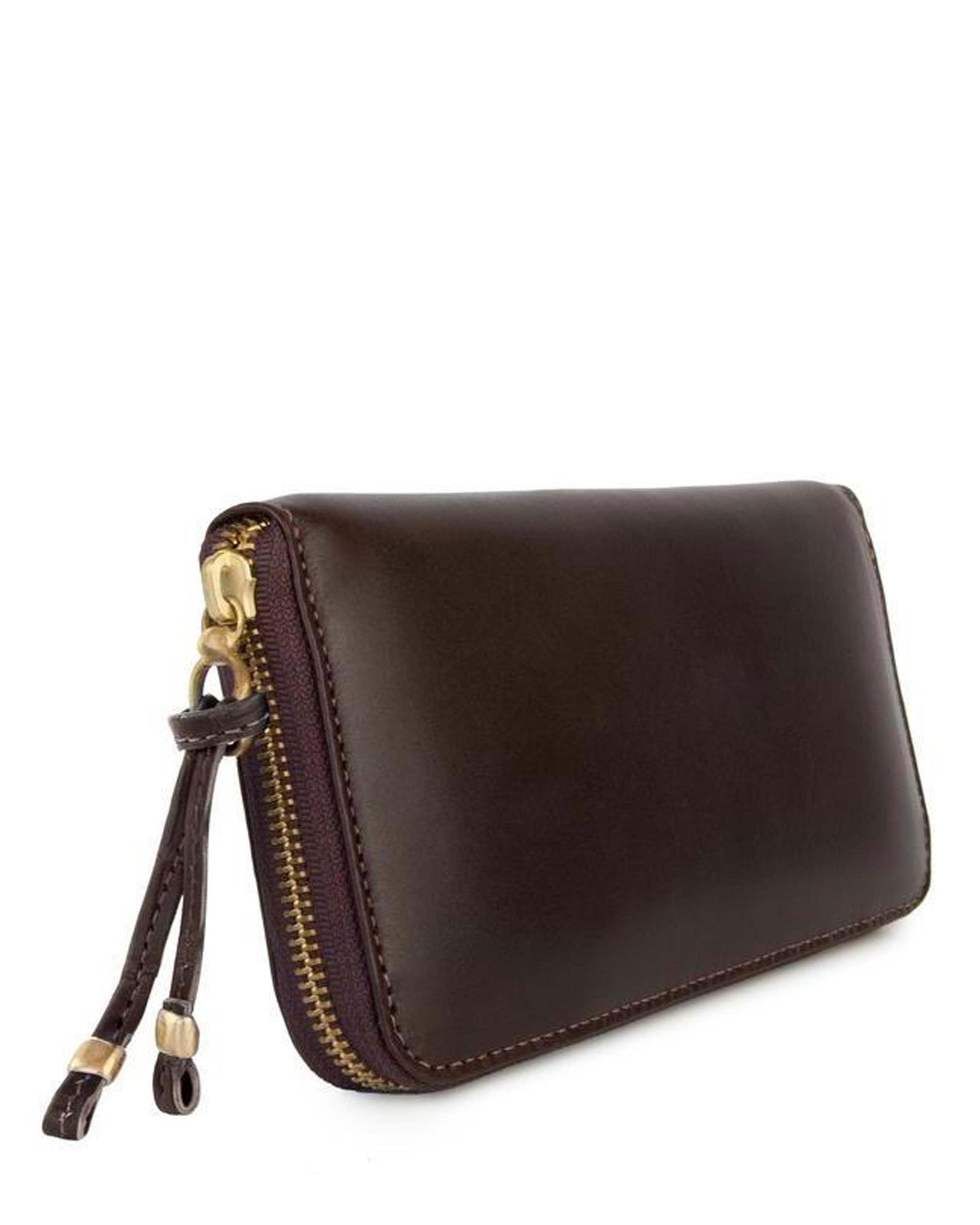 Luz Zip Around Wallet in Sienna Napa