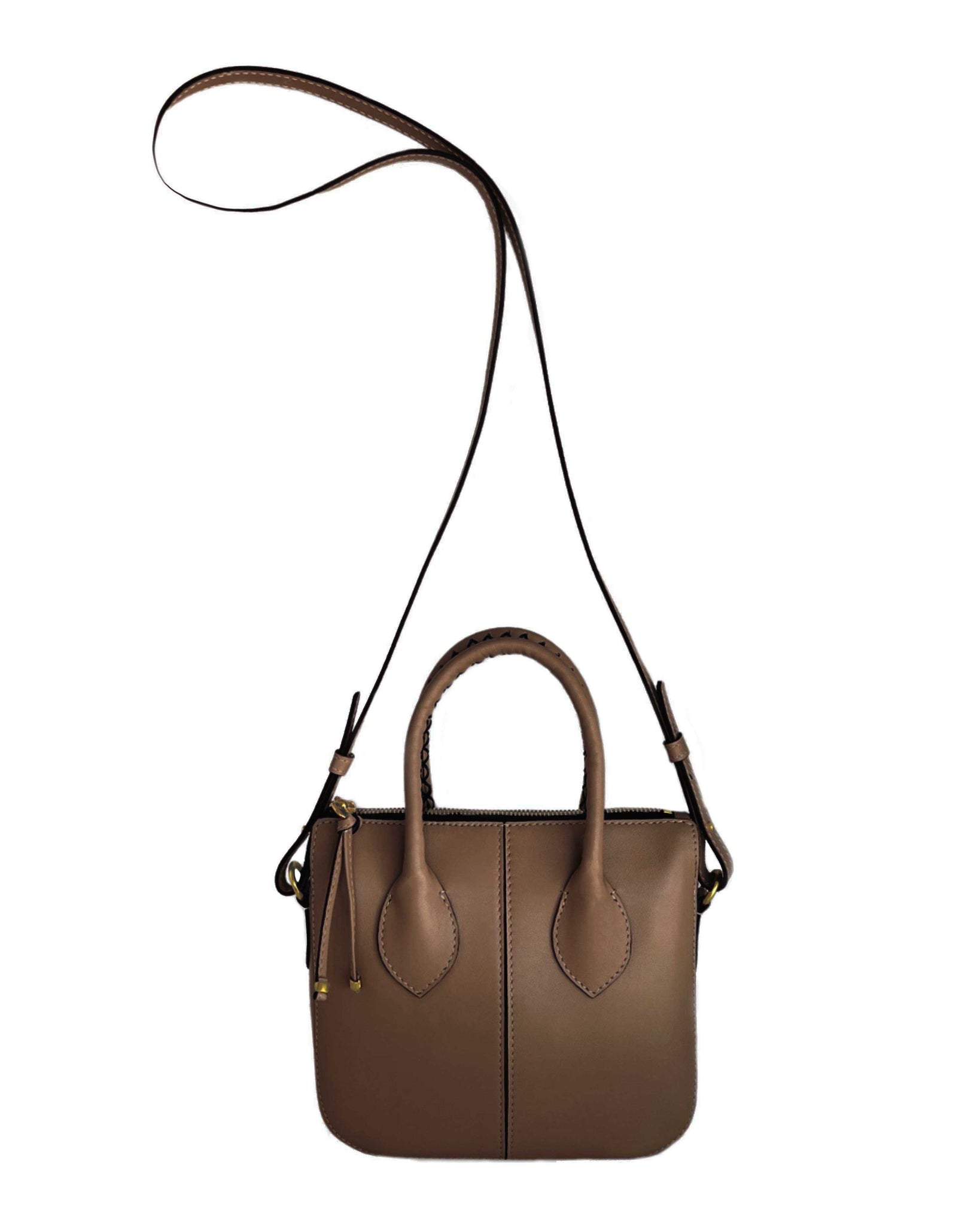 Lupe Sino II Tote Bag in Umber Suede