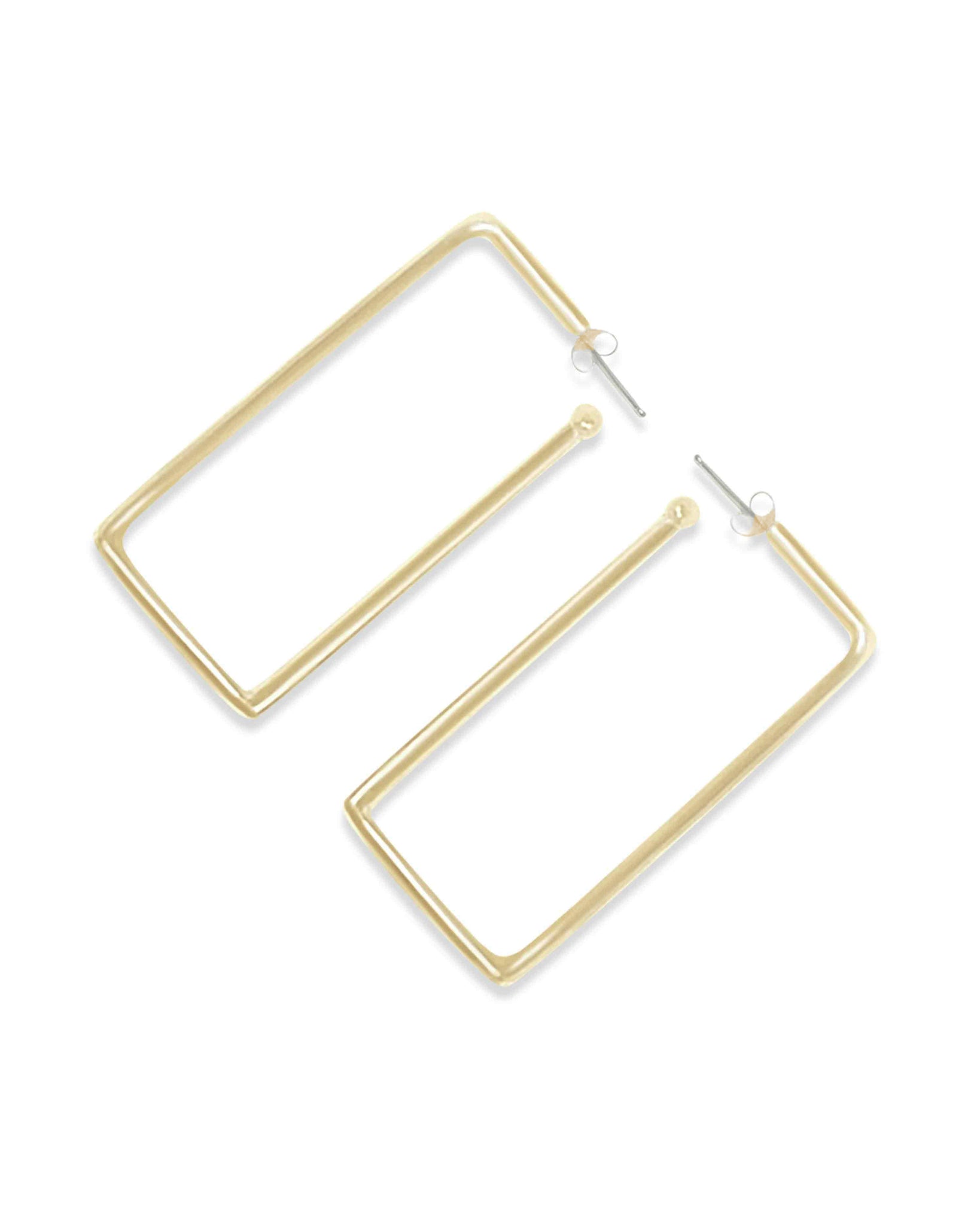 RECTANGLE HOOP EARRINGS – Kendall Conrad