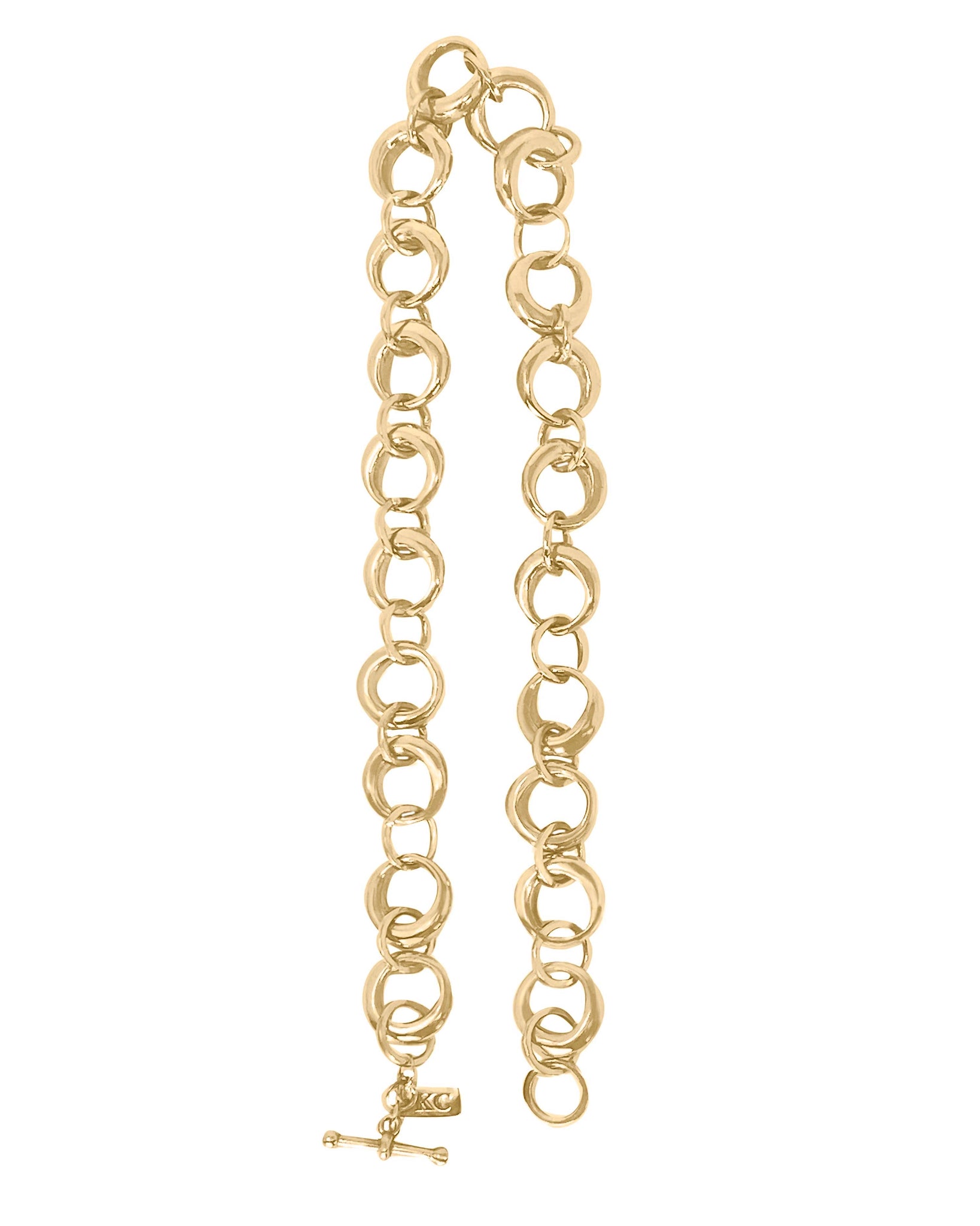 Chunky Oval Gold Chain Handle Strap